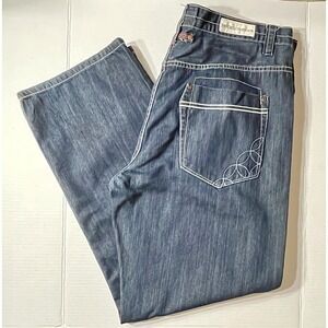 Vintage Enyce Jeans Men's 40x31 Dark Wash Denim Relaxed Fit Y2K Baggy Streetwear